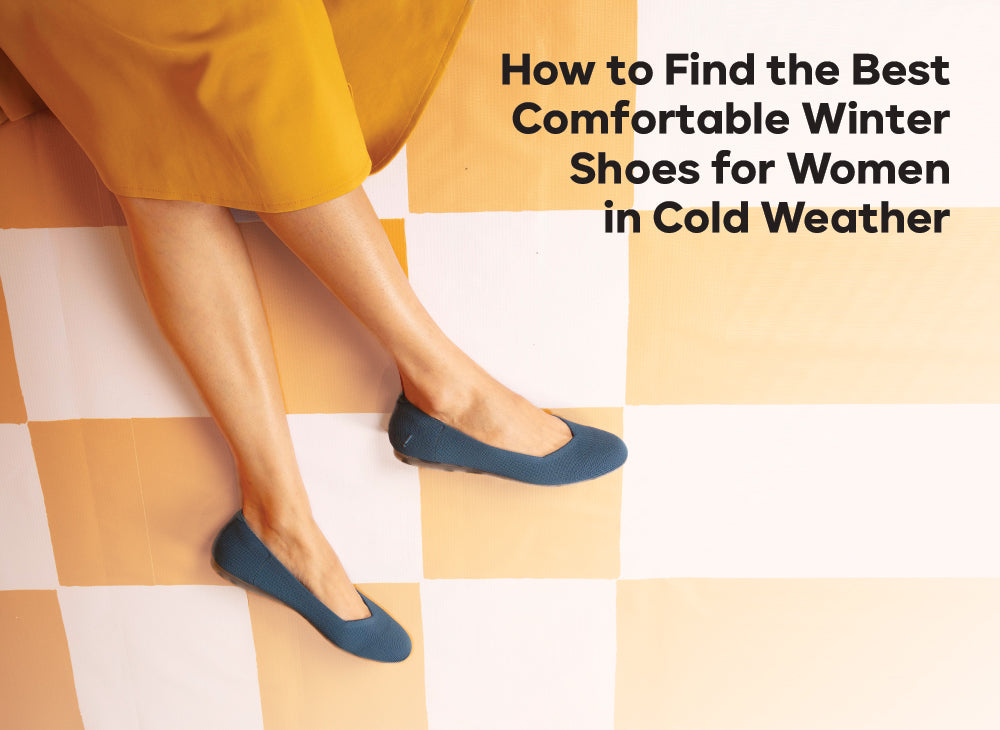 Stylish winter outfit ideas with flat comfortable sustainable footwear